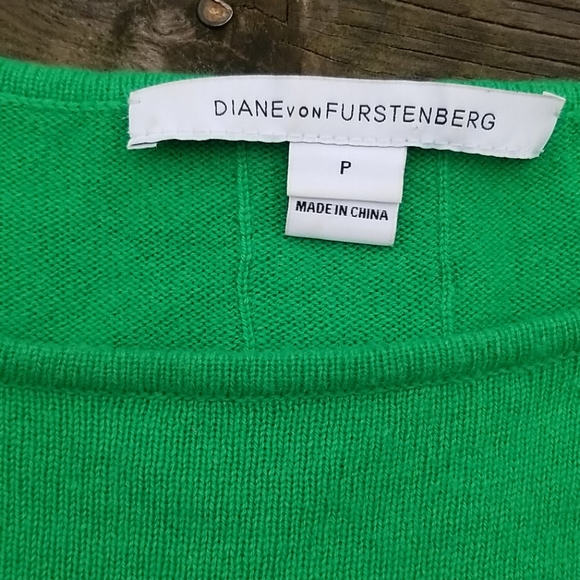 Diane von Furstenberg wool cashmere oversize crewneck sweater size xs - Picture 2 of 9